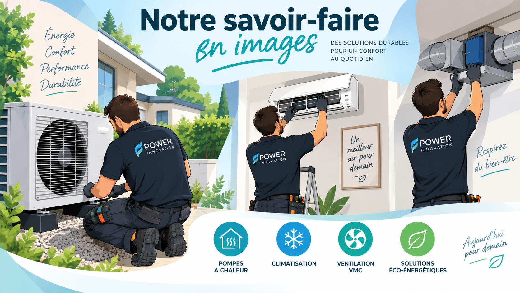 Réalisation Power Innovation présentant une installation technique dans un environnement contemporain